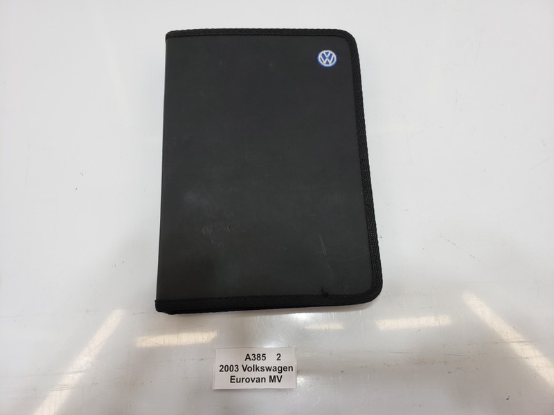 ✅ 2003 OEM Volkswagen Eurovan MV Owners Manual Maintenance Book Wallet SET