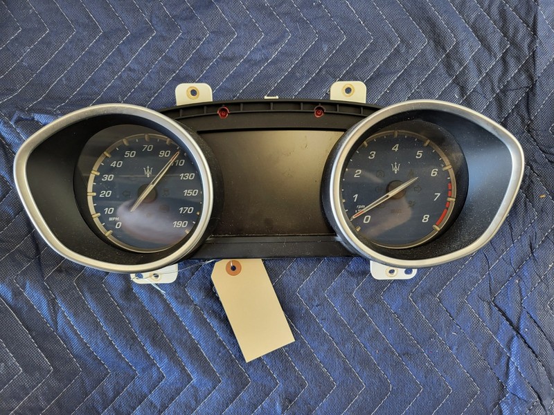 Used Oem Maserati Dash Panel Speedometer Cluster 2014-2017 Ghibli 3.0L 63k Miles