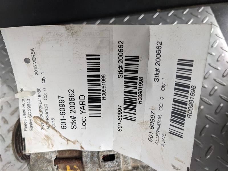 Alternator Fits 12-19 VERSA 981998