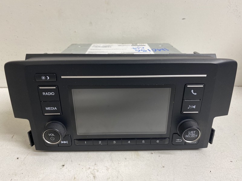 2016-2017 Honda Civic Sedan LX Radio Stereo Display Menu 39100-TBA-A11 Bluetooth