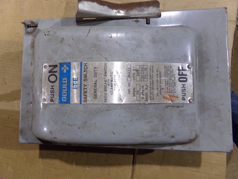 Gould JN422 7.5HP Safety Switch Vacu-Break w/ Clampmatic Contacts*FREE SHIPPING*