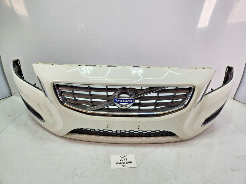 ✅ 11-13 OEM Volvo S80 Front Bumper Cover Panel White Assembly *NOTE