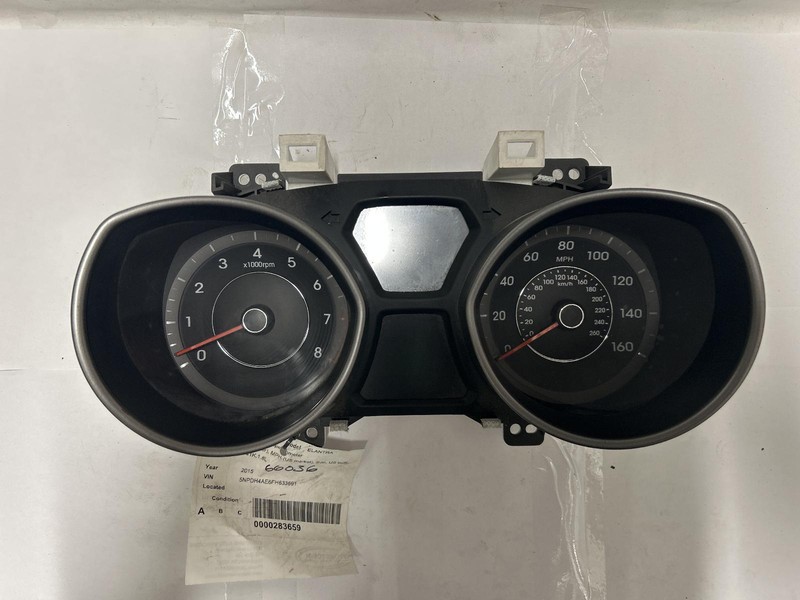 2015 ELANTRA Speedometer Sedan US built 41k miles OEM 14 15