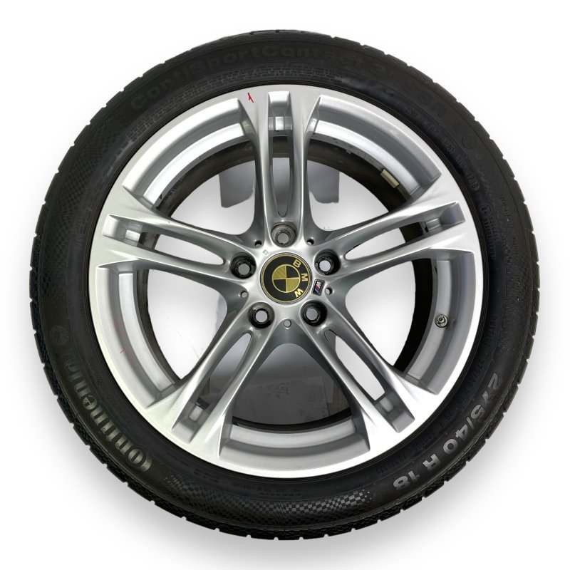 2011-2016 BMW 5 Series F10 M Sport Rear 18" Wheel Rim w/ Tire OEM 7848573