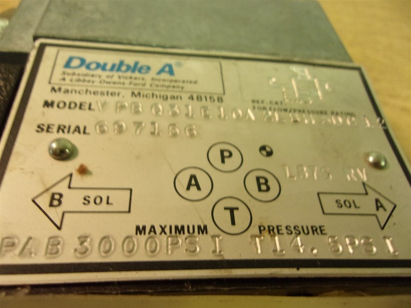 Vickers Double A VPB031E10A2LB115PC12 Valve *FREE SHIPPING*