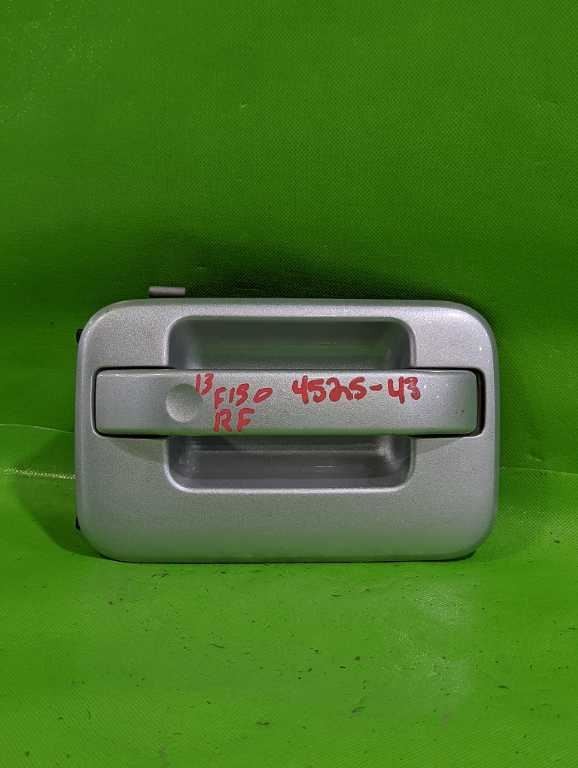 07-14 FORD 150 PASSENGER RIGHT FRONT EXTERIOR DOOR HANDLE SILVER OEM 4525-43