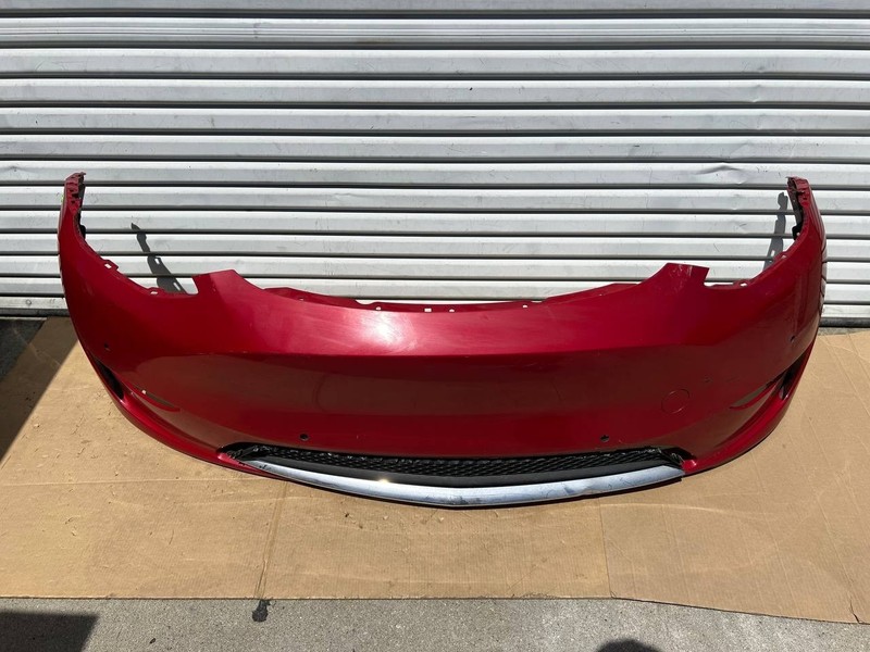 ✅20-24 Tesla Model Y Front Bumper Cover w/Sensors Red /damaged
