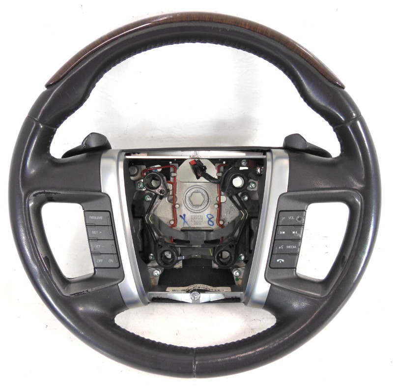 10-12 Lincoln MKS Steering Driver Wheel W/O Adaptive Cruise W/ Multi Media OEM