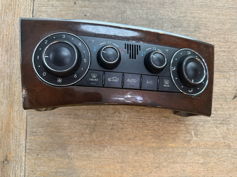 06-07 Mercedes W203 C230 C55 AMG AC A/C Heater Climate Control Switch wood grain