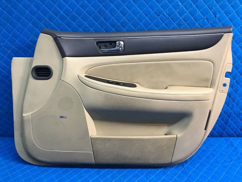2009-14 Hyundai Genesis Sedan Front Right RH Passenger Door Panel Trim Beige OEM