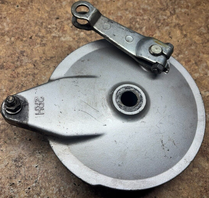 1997 Yamaha Virago XV250 XV 250 Rear Drum Brake Shoes Cover Back Spring C11