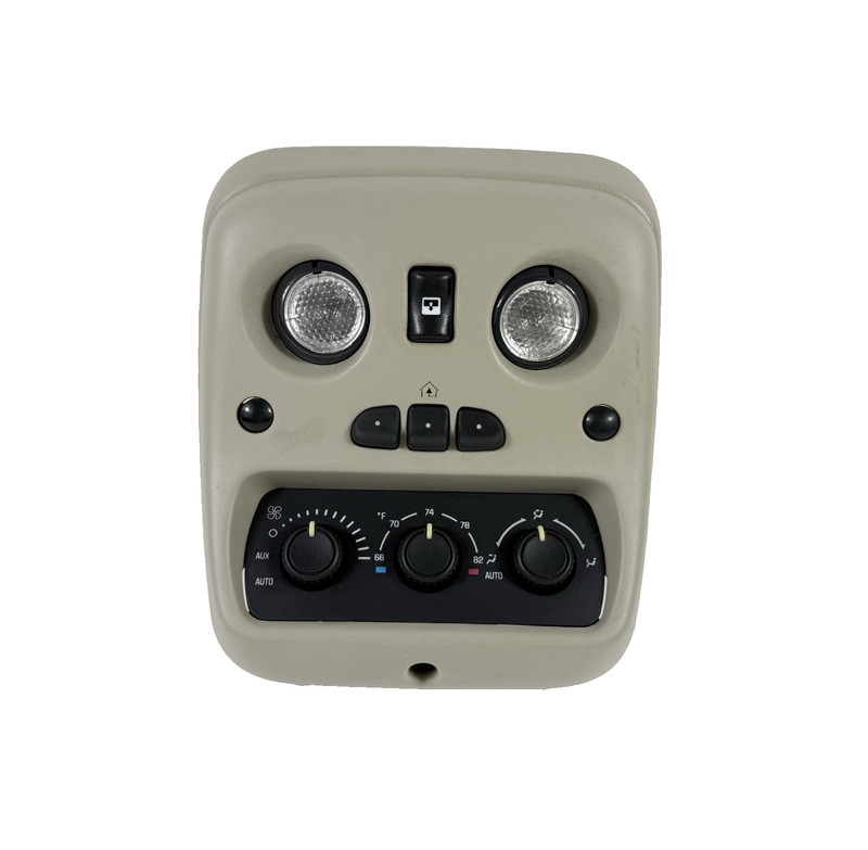 ✅ 03-06 SUBRUBAN YUKON TAHOE DOME MAP LIGHT OVERHEAD CONSOLE W/ REAR HEAT *SHALE