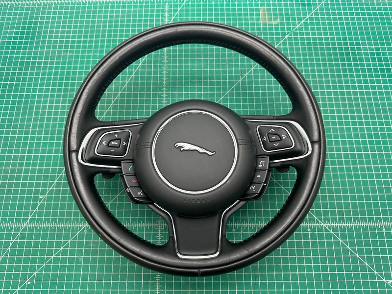 14-19 JAGUAR XJ XJR MULTI FUNCTION STEERING WHEEL OEM