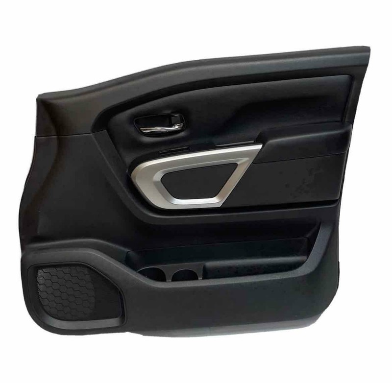Nissan Titan door panel trim 19 to 21 crew cab front right side black 809009FT3A