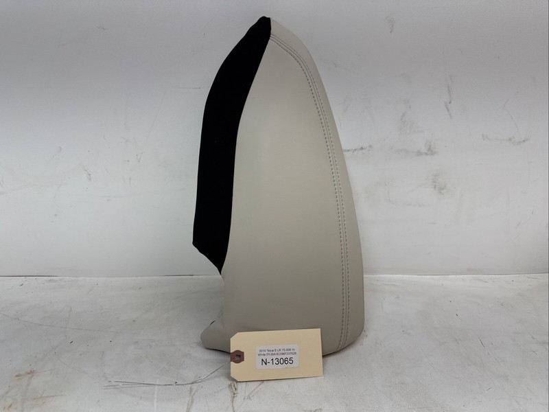 17-20 Tesla Model S Rear Left Seat Bolster Trim Cushion OEM Prem Beige 13065 U13
