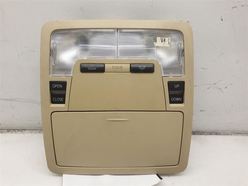 13-18 TOYOTA AVALON XLE BEIGE FRONT OVERHEAD ROOF CONSOLE ASSEMBLY