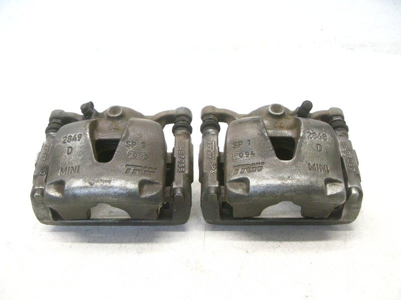 11-16 MINI COOPER S COUNTRYMAN PACEMAN R60 BRAKE DISC CALIPER SET FRONT OEM 0206