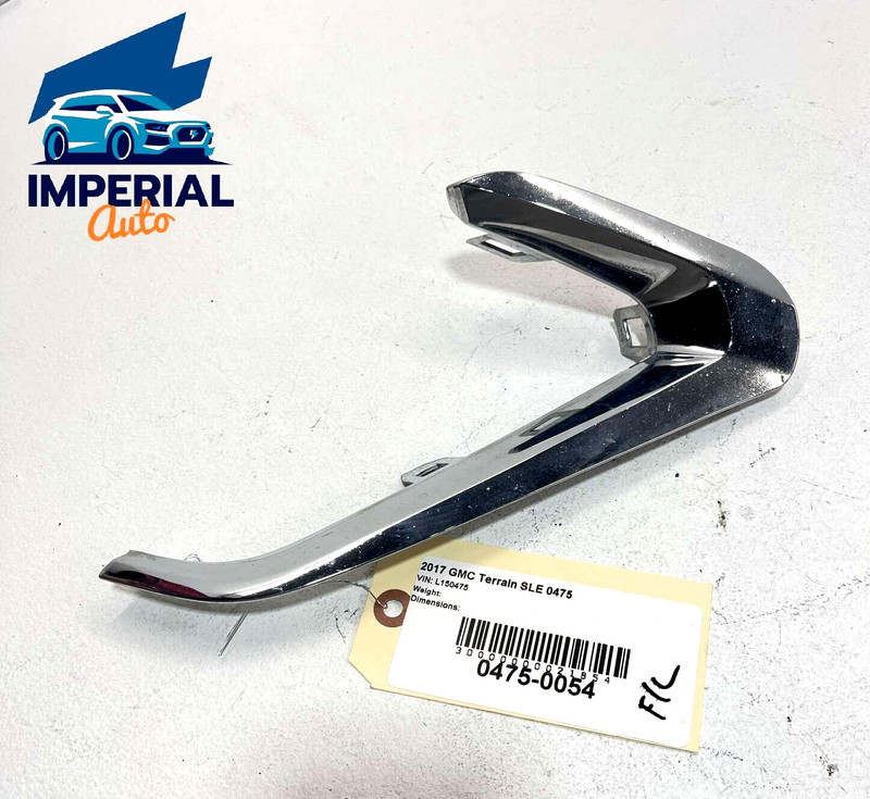 2018-2021 GMC TERRAIN FRONT BUMPER LEFT SIDE FOG LIGHT CHROME BEZEL TRIM OEM
