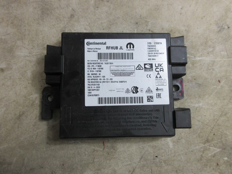 2021-2023 Jeep Wrangler JL OEM Hub Receiver Module 56029925