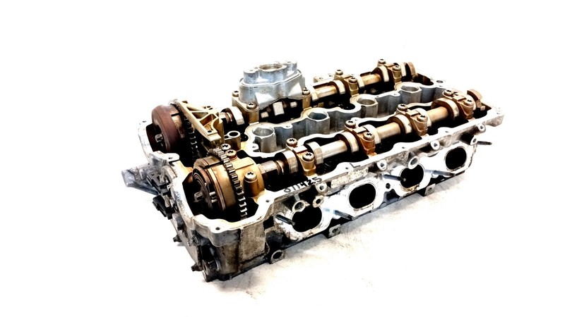 08-14 BMW F01 F02 750i X5 4.4 V8 5 6 7 MOTOR ENGINE CYLINDER HEAD LEFT OEM 01142