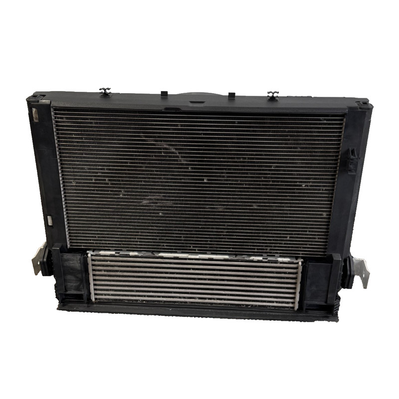 π 2013-18 BMW 328I 320I 2.0L ENGINE COOLANT RADIATOR W/ FAN & MOTOR 8641946 OEM