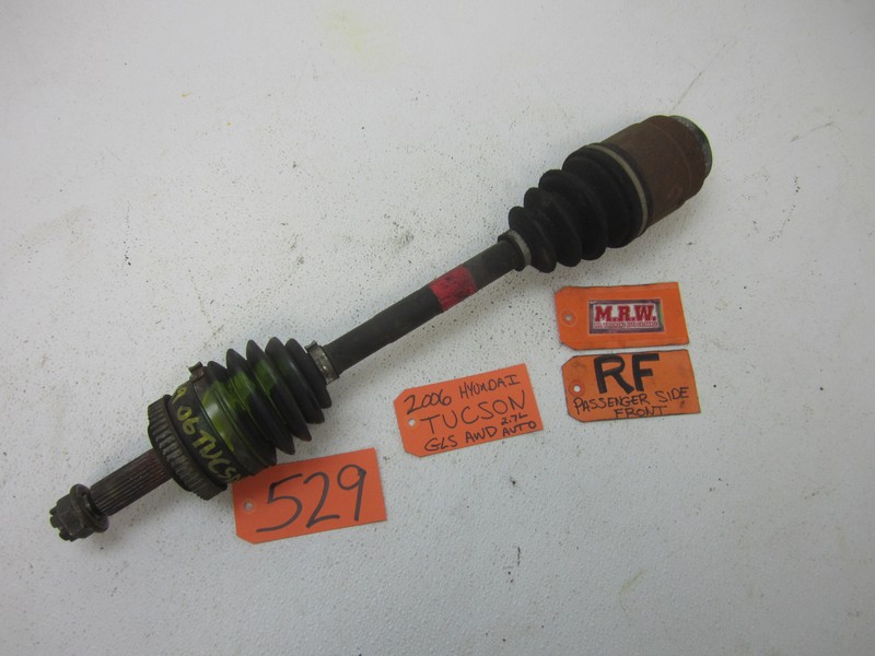 AXLE SHAFT CV BOOT RIGHT PASSENGER FRONT NUT R RH RF fits 05-09 TUCSON 2.7L AWD