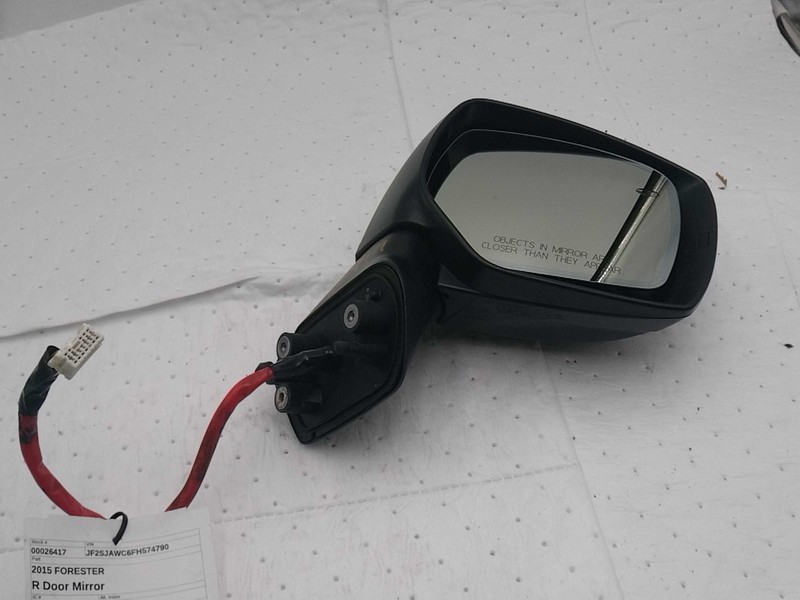 Used Right Door Mirror fits: 2015 Subaru Forester Power w/turn signal Right Grad