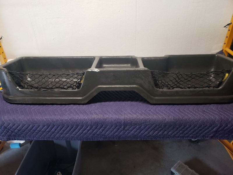 04 to 15 Nissan Titan Rear Under Seat Storage Bin OEM Gray