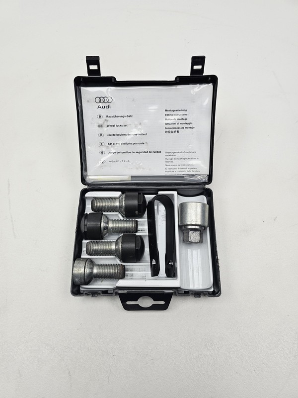 2018-2025 Audi A5 Sportback Wheel Lock Kit & Lug Nuts 2.0L AWD OEM 8D0-012-244-A