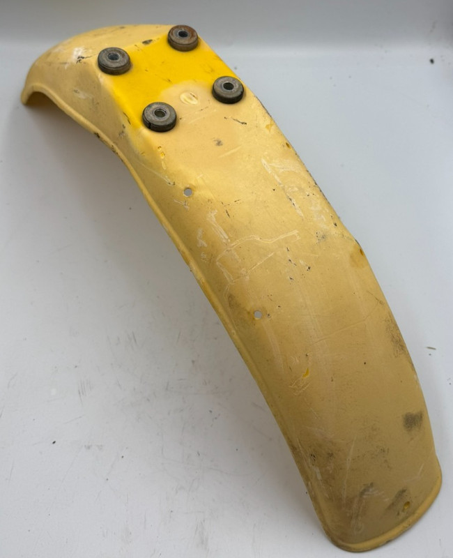 1970's Yamaha Dirt Bike YZ80 YZ 80 Yellow Front Fender Panel Wheel Well Guard I1