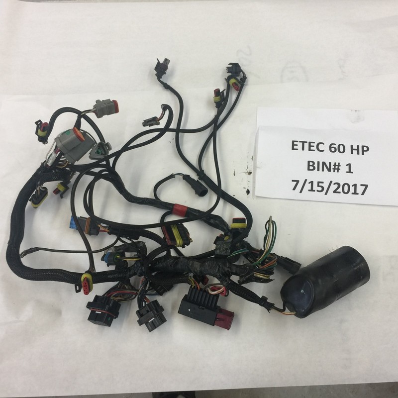 Evinrude 60 ETEC 0586972 Electrical Wire Harness Assy E60DPLISD FRESHWATER! 2010