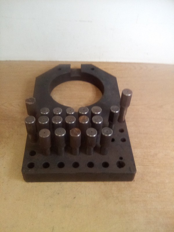Lathe Adapter Plate W/19 Knurled Grips "READ DESCRIPTION"