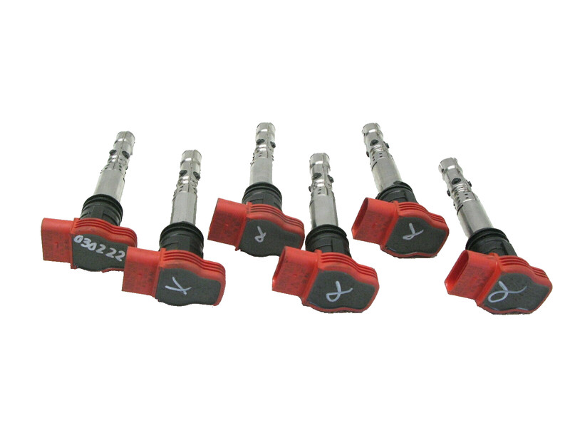02-06 AUDI QUATTRO FWD B6 A4 A6 3.0 IGNITION COIL PACK SET OF SIX OEM 030222