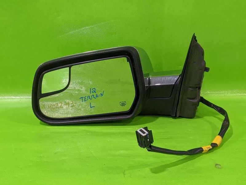 12 13 TERRAIN DRIVER LEFT SIDE VIEW MIRROR CHROME OEM 4022-43