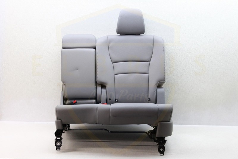 HONDA PILOT 16-22 LEFT CENTER 2ND SECOND ROW SEAT W/O CAPTAINS LEATHER GRAY OEM