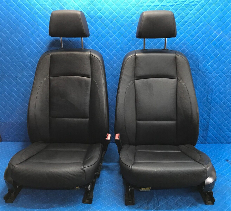 BMW E88 135I 128I Front Left Driver Right Passenger Leather Seats Pair OEM