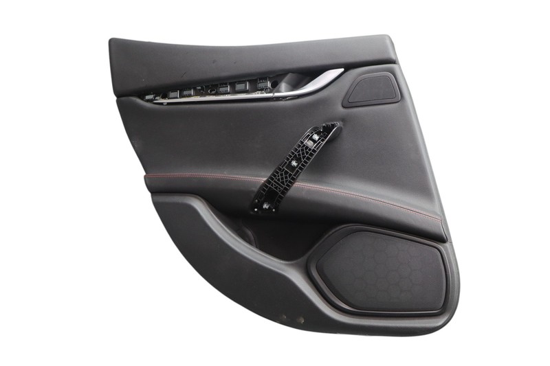 14-17 Maserati Ghibli Rear Left Side Interior Door Panel Assembly Black OEM