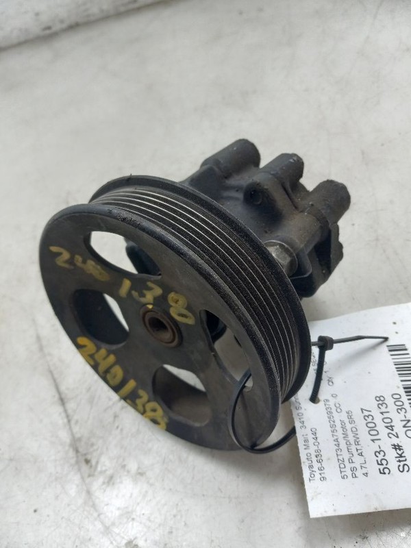 01-07 TOYOTA SEQUOIA SR5 4.7L RWD AT POWER STEERING PUMP