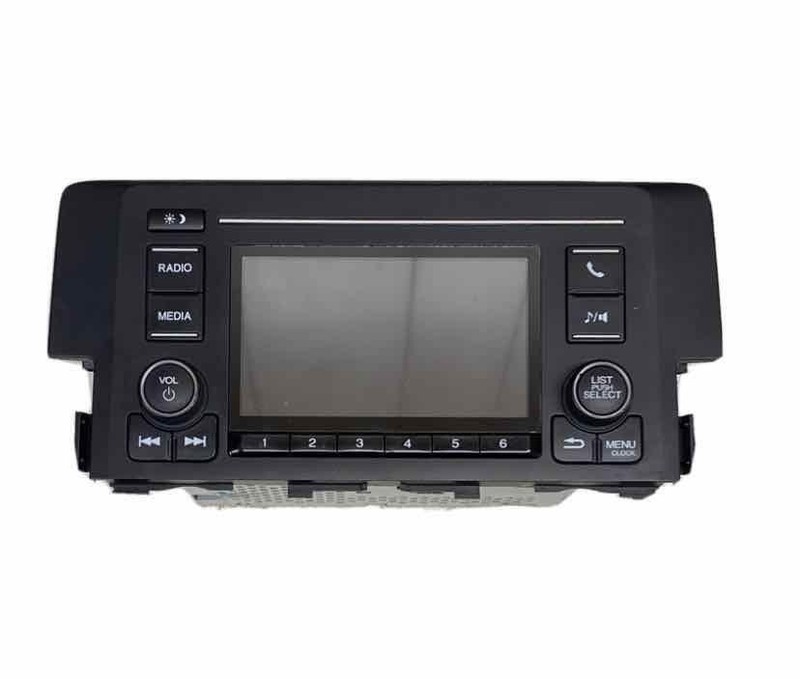 2018 HONDA CIVIC SEDAN LX RADIO RECEIVER ASSY OEM 39100TBAA21