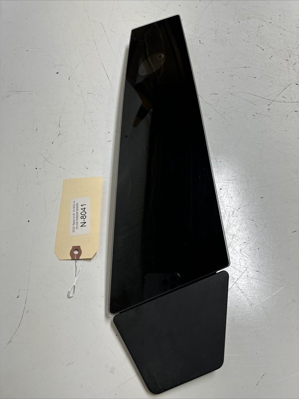 17-23 Tesla Model 3 LH Exterior B Pillar Glass Trim W/Camera 1100437 8041 B20