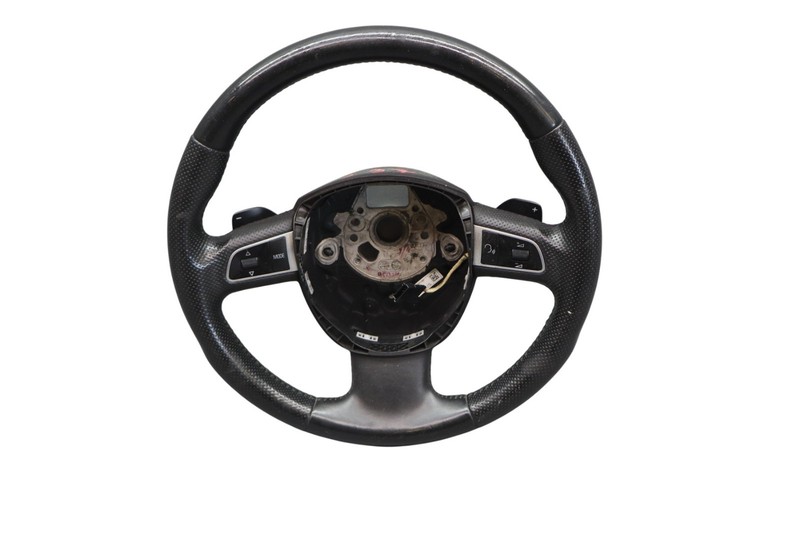 08-12 Audi A5 3 Spoke Steering Wheel W/ Multifunction Switches 8T0419091 OEM