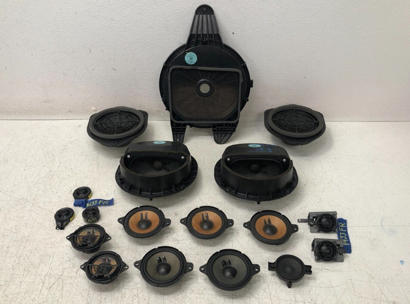 18 19 20 Audi S5 Coupe Audio Sound Subwoofer Door Tweeter Speaker Set 1433 OEM