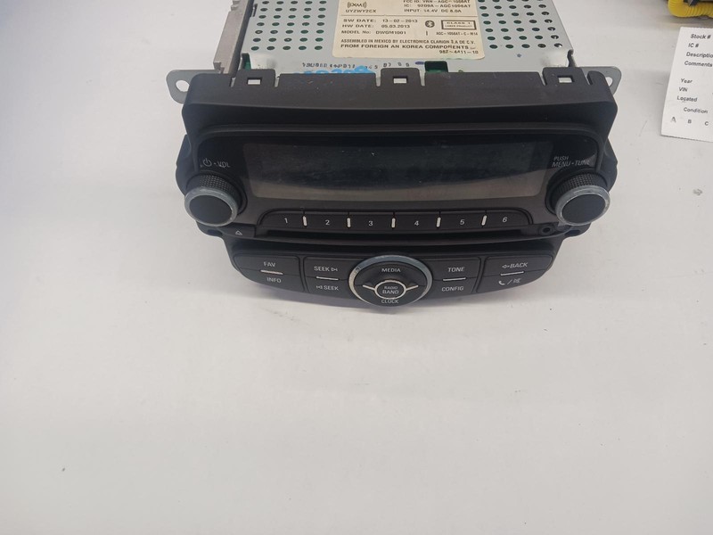 14 CHEVROLET SONIC radio assembly head unit OEM UH7 1 Year Warranty!
