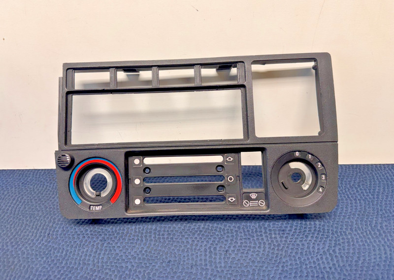 83–93 BMW E30 HVAC Climate Control Radio Surround Trim Interior Dash Panel OEM