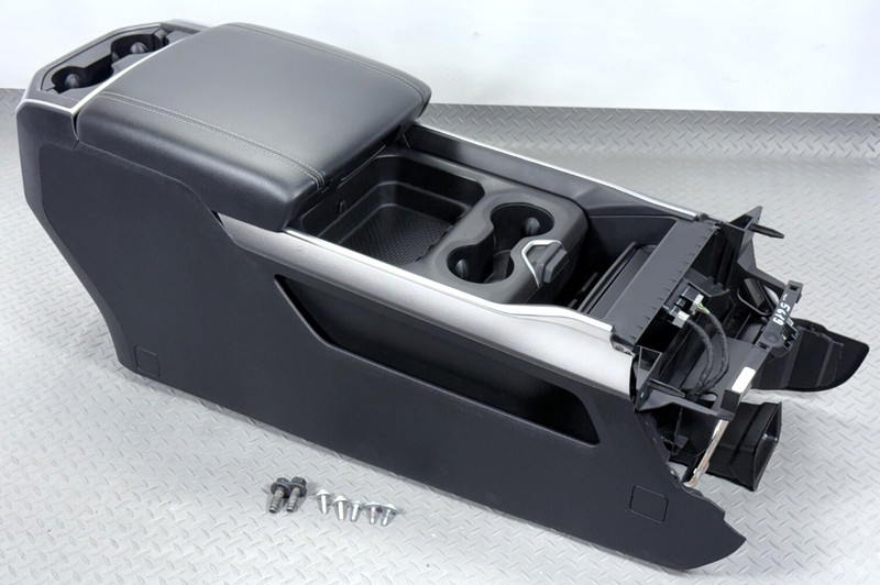 ✅ 19-25 RAM 1500 5th Gen BIG HORN FLOOR CENTER CONSOLE BLACK ARMREST STORAGE 32K