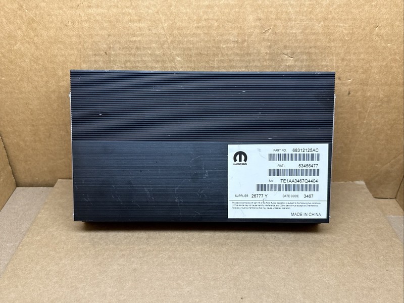 2018-2023 Jeep Compass Radio Audio Stereo Amp Amplifier 68312125AC