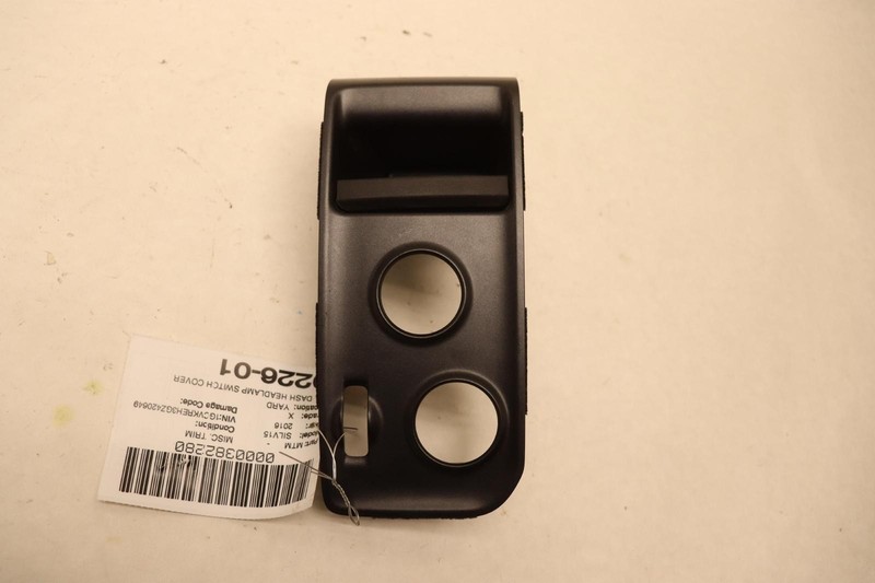 2014-18 CHEVY SILVERADO 1500 LEFT DASHBOARD HEADLAMP SWITCH COVER W/ POCKET OEM