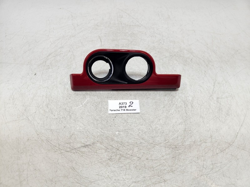 ✅ 12-25 OEM Porsche 718 Boxster 982 Front Left Driver Dash Switch Trim Panel Red