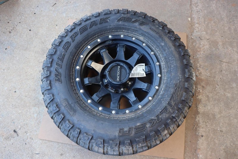 11-18 DODGE RAM 2500 WHEEL RIM TIRE FALKEN WILDPEAK 35X12.50 R17 17X9 RACELINE