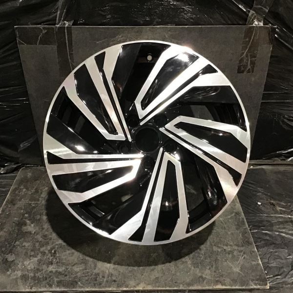 2019-2021 Volkswagen Jetta 70047 B Wheel 17x7 Rim Black Machined 5GM601025ABXQ5
